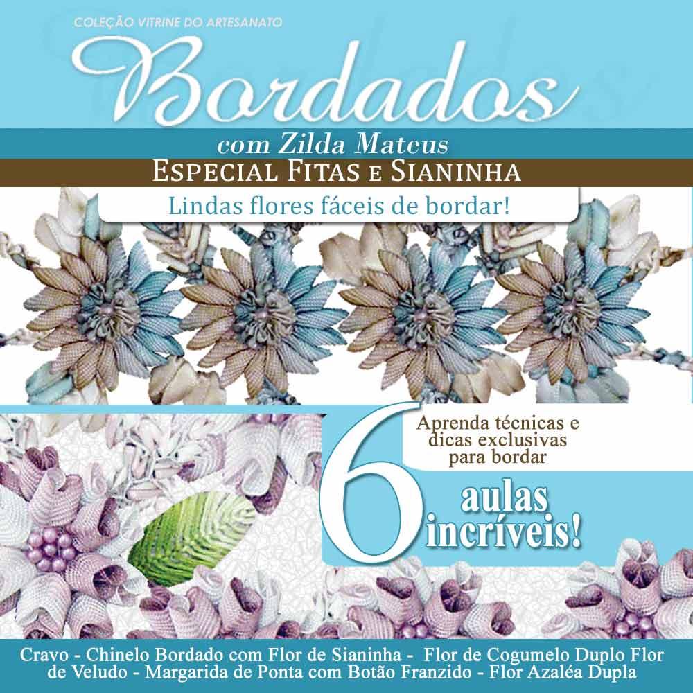 Curso Online Bordados Fitas e Sianinha com Zilda Mateus Vitrine do Artesanato Vitrine Do Artesanato Zilda Mateus ~ Curso Online Bordados Fitas e Sianinha com Zilda Mateus Vitrine do Artesanato